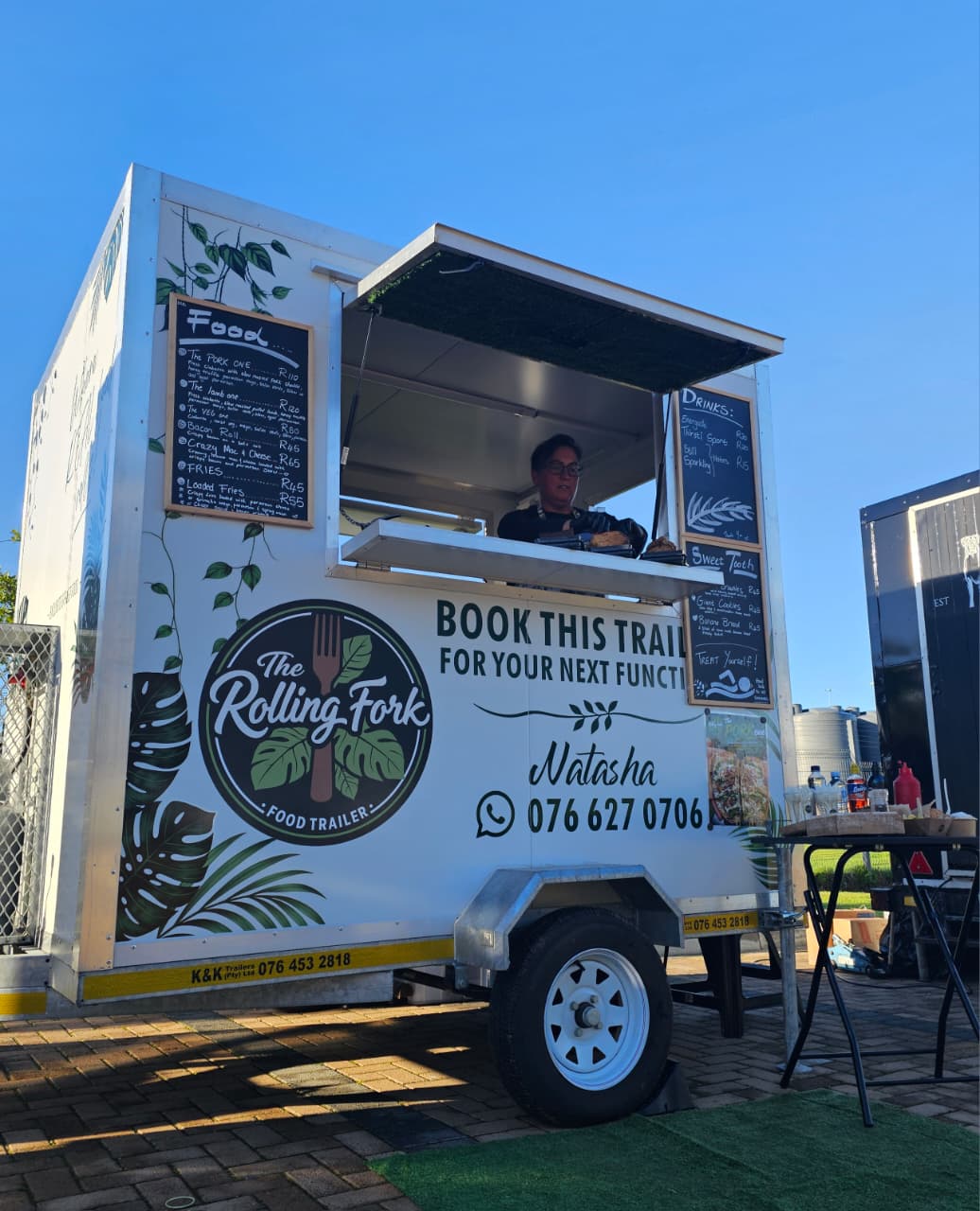 The Rolling Fork trailer serving customers